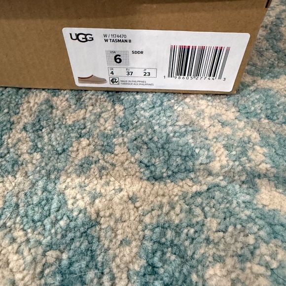 Brand New UGG Women's Tasman Ii Slipper, Sand/Dark Cherry - Picture 3 of 9